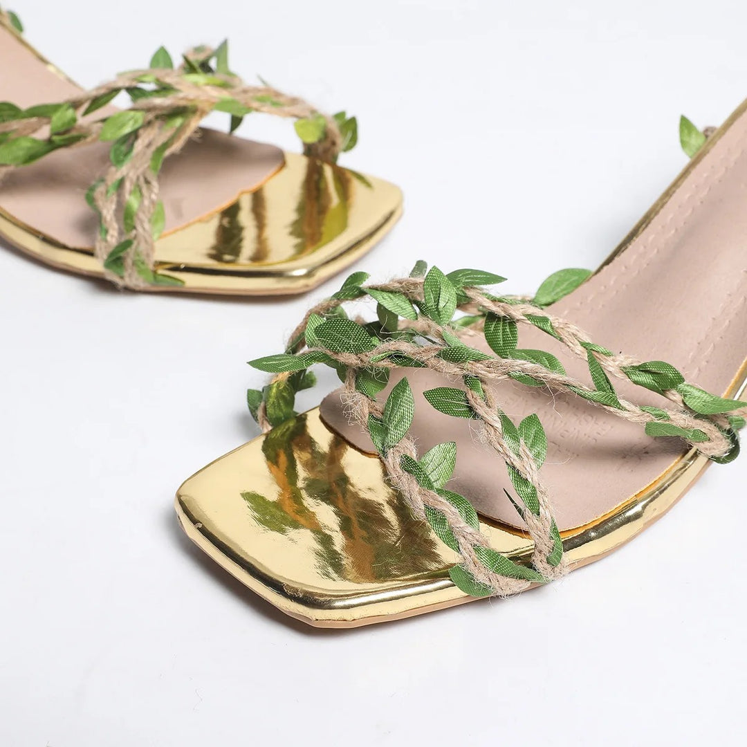 Ivy Vine Lace-Up Heels