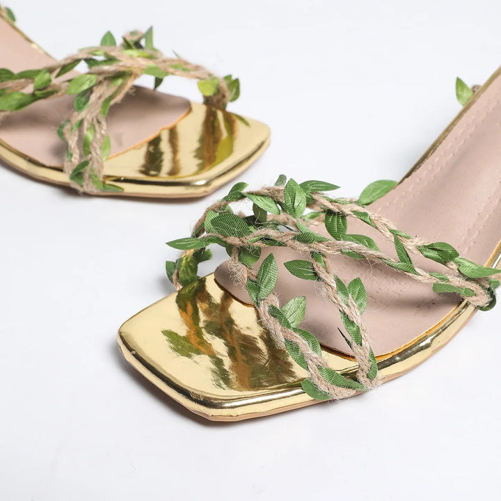 Ivy Vine Lace-Up Heels