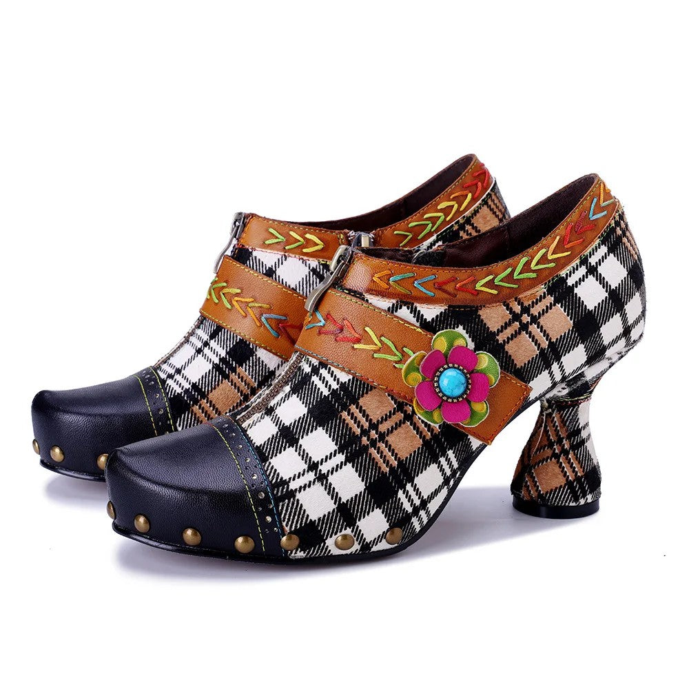 Boemia Plaid Pumps