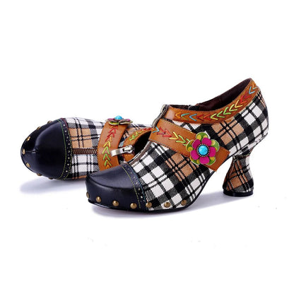 Boemia Plaid Pumps