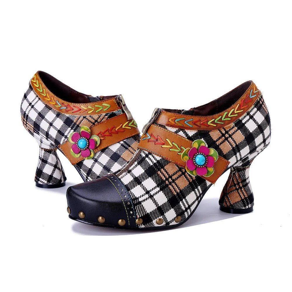 Boemia Plaid Pumps