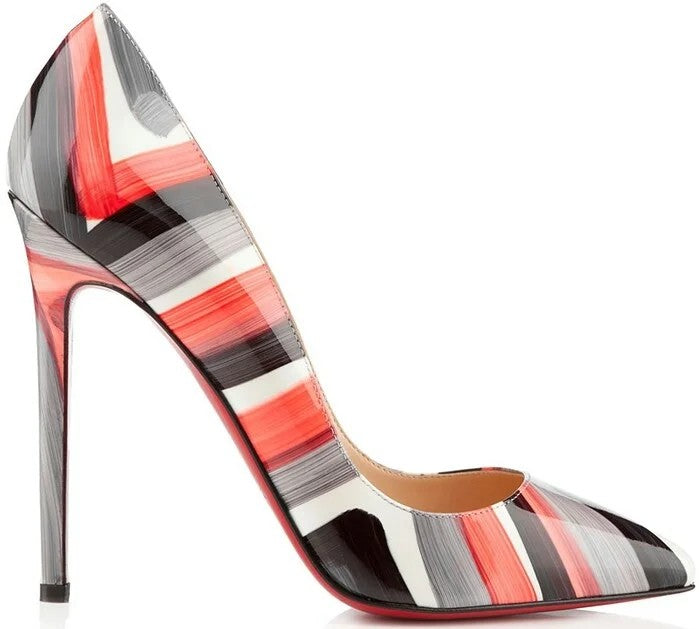 Carousel Stripe Stiletto Pumps