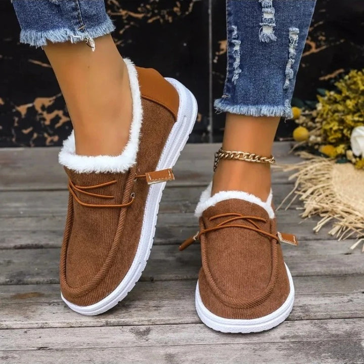 Flurry Plush Collar Loafers