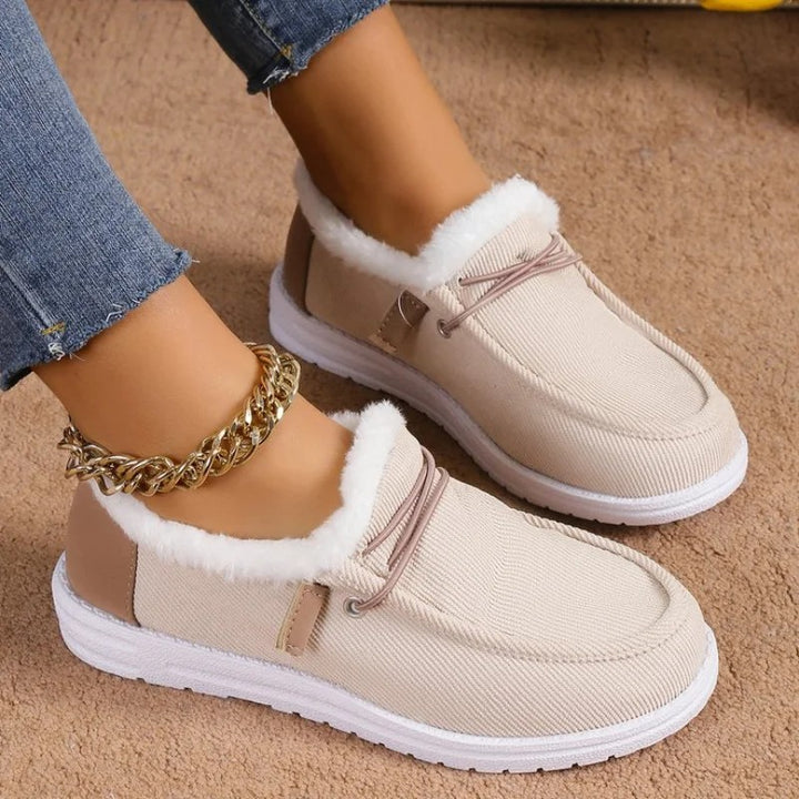 Flurry Plush Collar Loafers