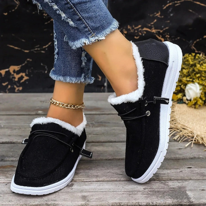 Flurry Plush Collar Loafers