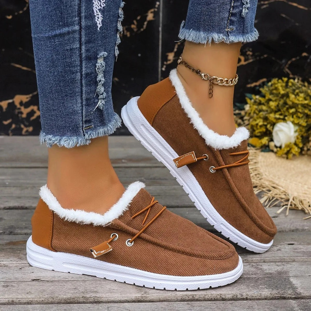 Flurry Plush Collar Loafers