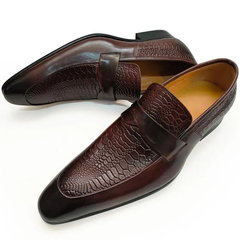 Caiman Strap Loafers