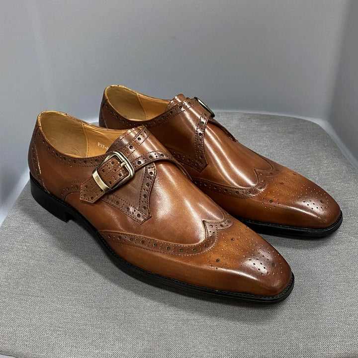 Abbott Wingtip Monk Shoes