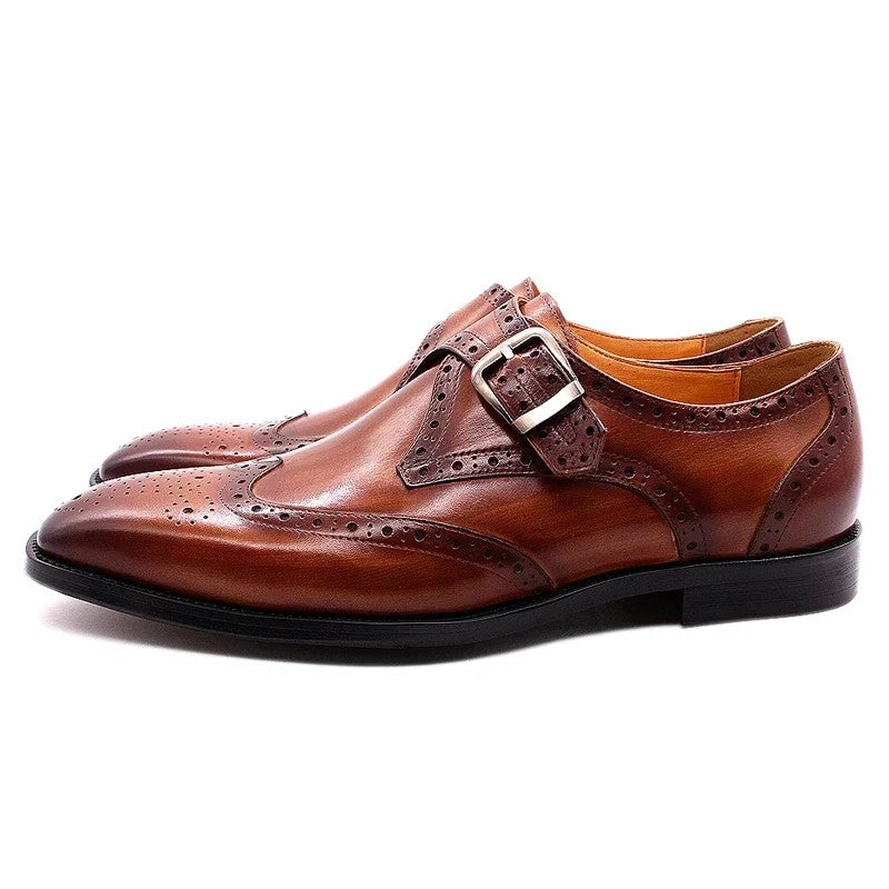 Abbott Wingtip Monk Shoes