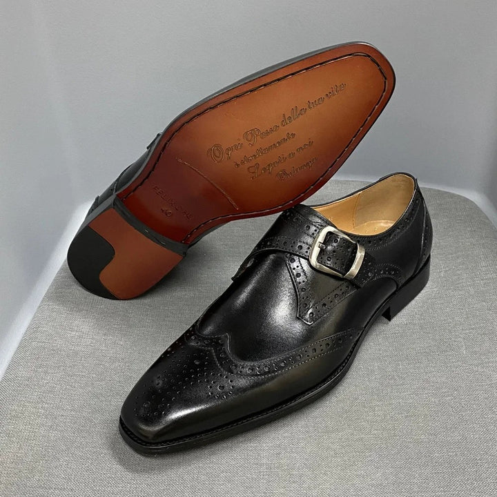 Abbott Wingtip Monk Shoes
