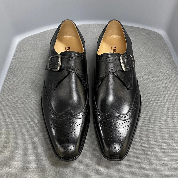 Abbott Wingtip Monk Shoes