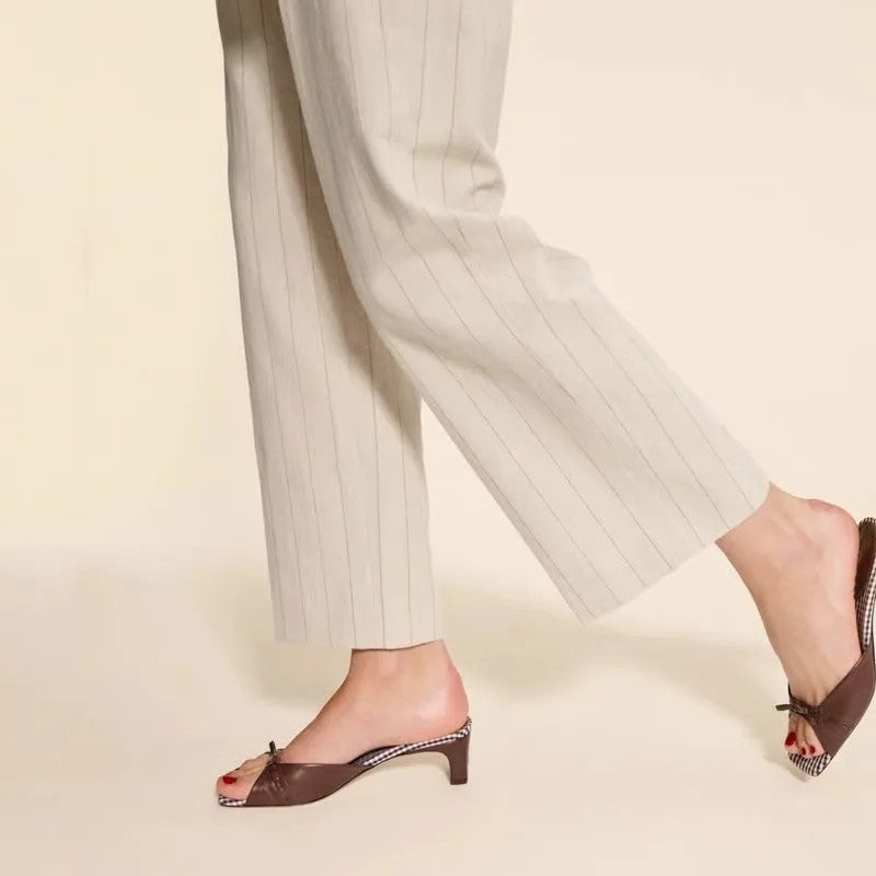 Bardot Bow Mules