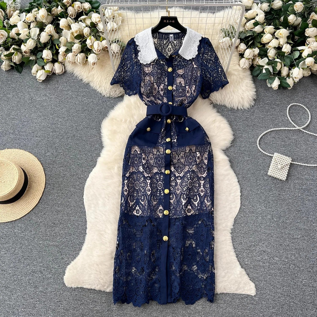 Lillian Lace Midi Dress