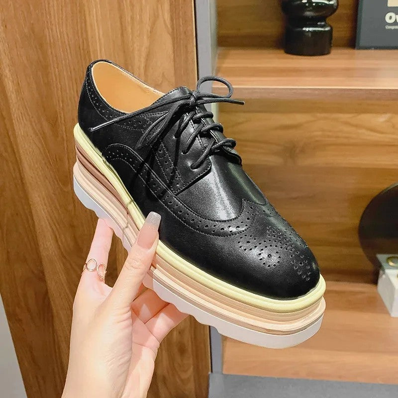Brogatta Platform Oxfords