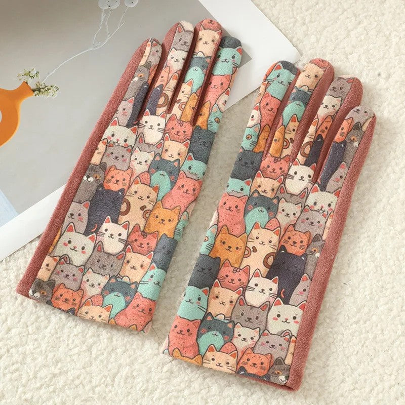 Storybook Printed Touchscreen Gloves