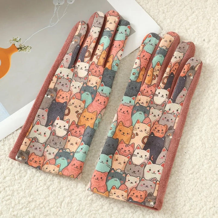 Storybook Printed Touchscreen Gloves