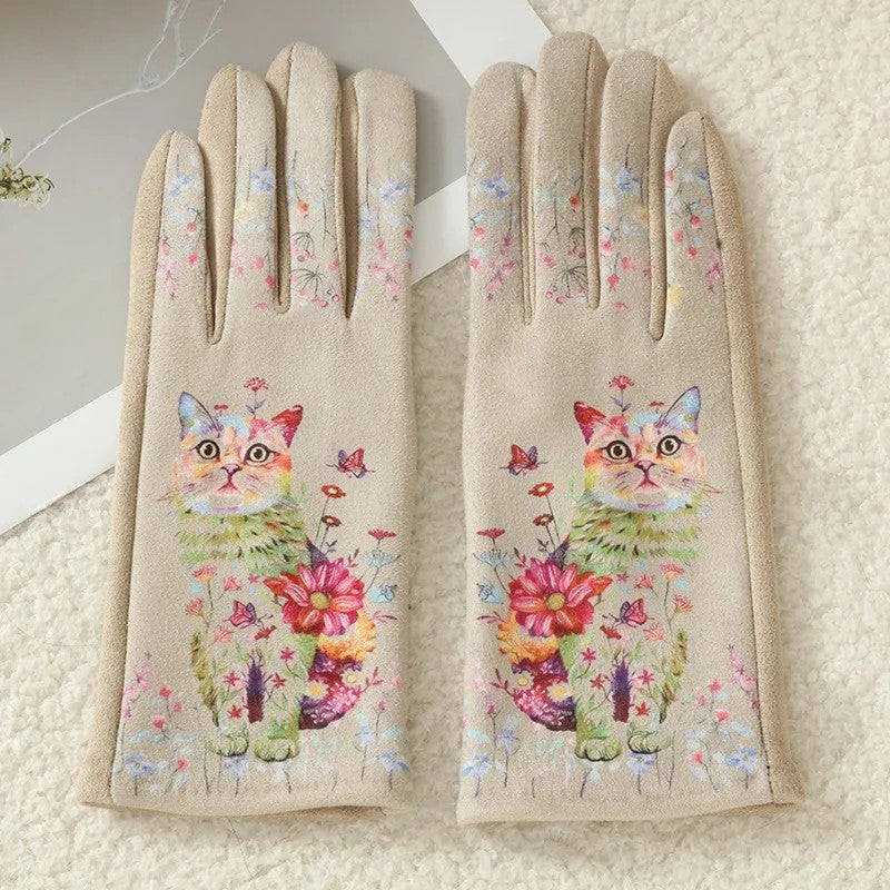 Storybook Printed Touchscreen Gloves