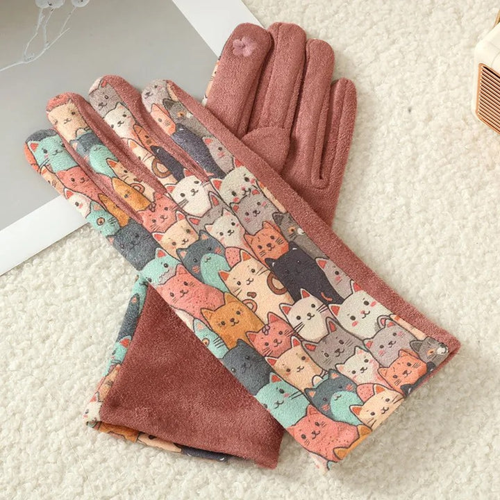 Storybook Printed Touchscreen Gloves