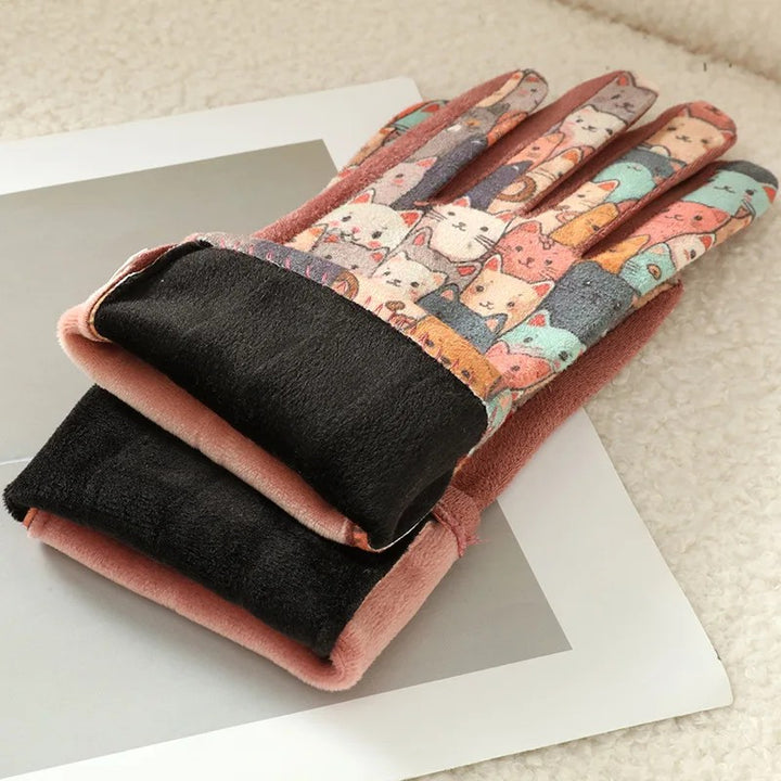 Storybook Printed Touchscreen Gloves