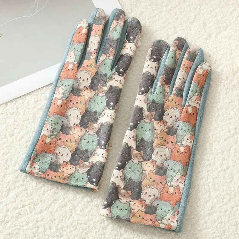 Storybook Printed Touchscreen Gloves