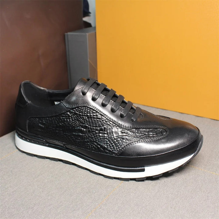 Alligator Panel Sneakers