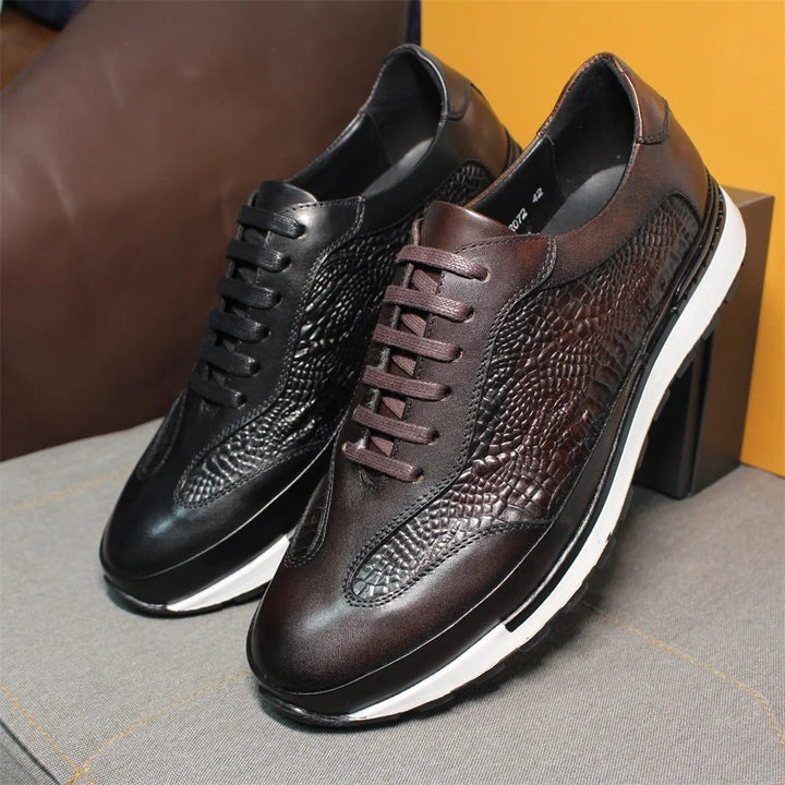 Alligator Panel Sneakers