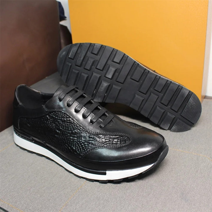 Alligator Panel Sneakers