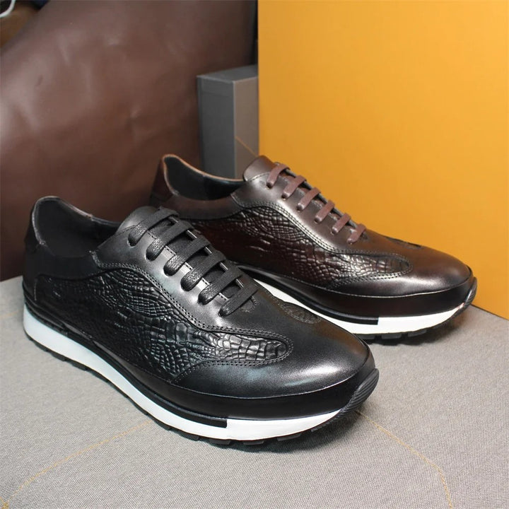 Alligator Panel Sneakers
