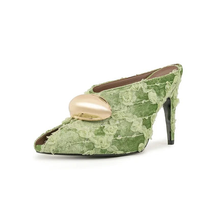 Fiorella Textured Mules