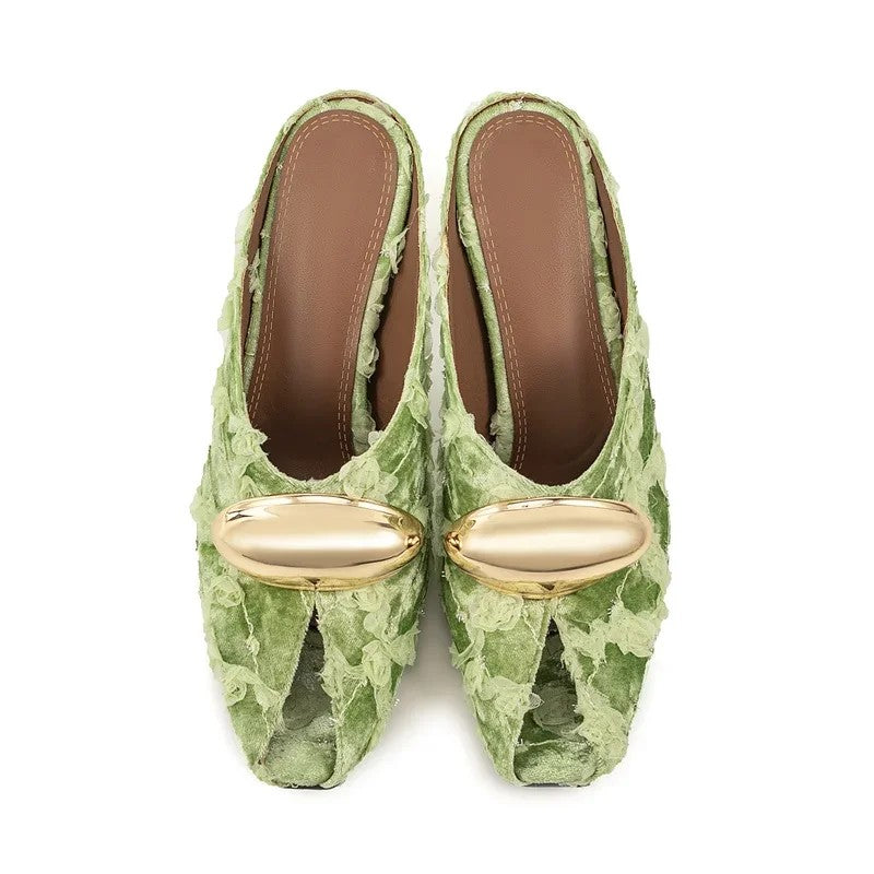 Fiorella Textured Mules