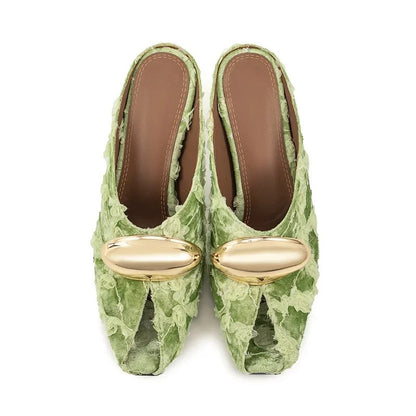 Fiorella Textured Mules