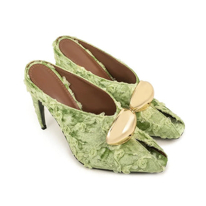 Fiorella Textured Mules