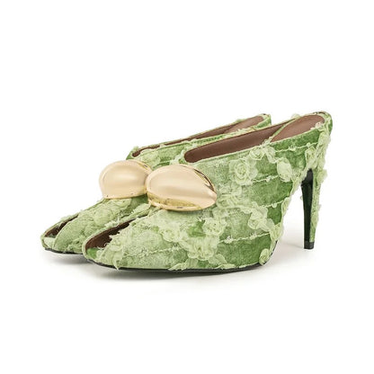 Fiorella Textured Mules