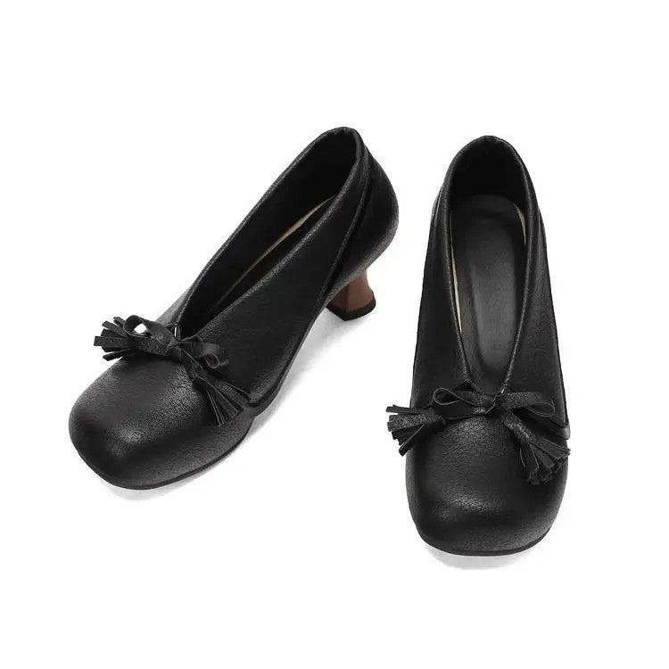 Mireille Bow Tassel Pumps
