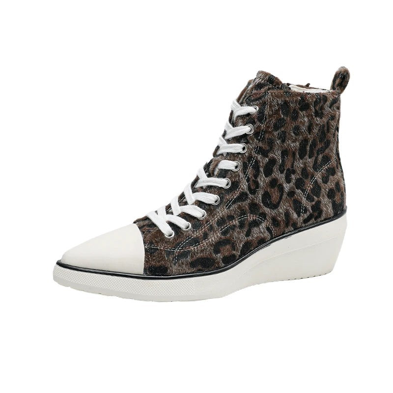 Prowl Leopard Wedge Sneakers