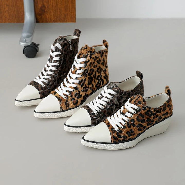 Prowl Leopard Wedge Sneakers