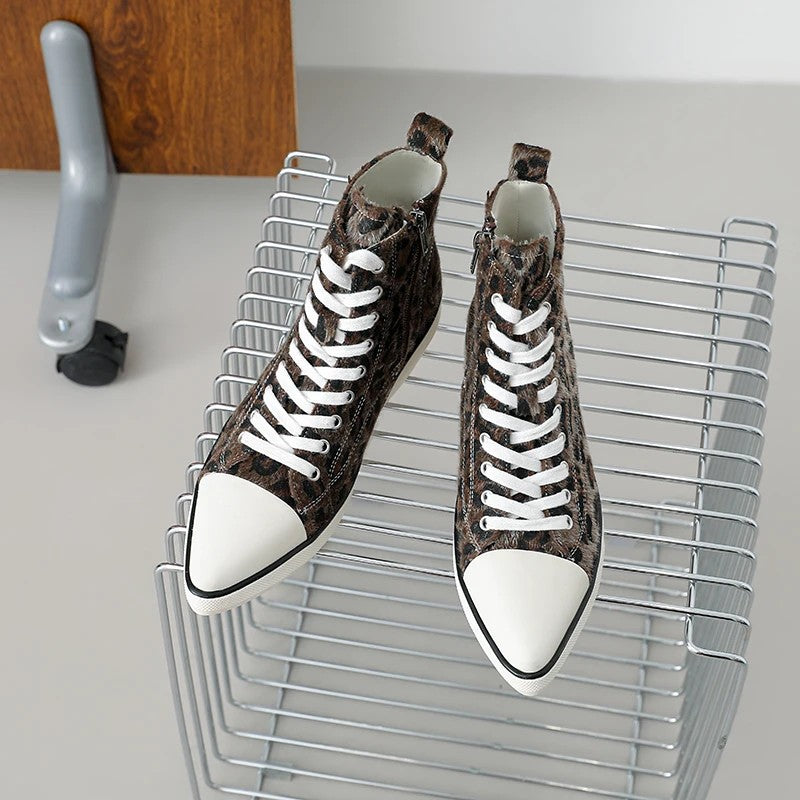 Prowl Leopard Wedge Sneakers