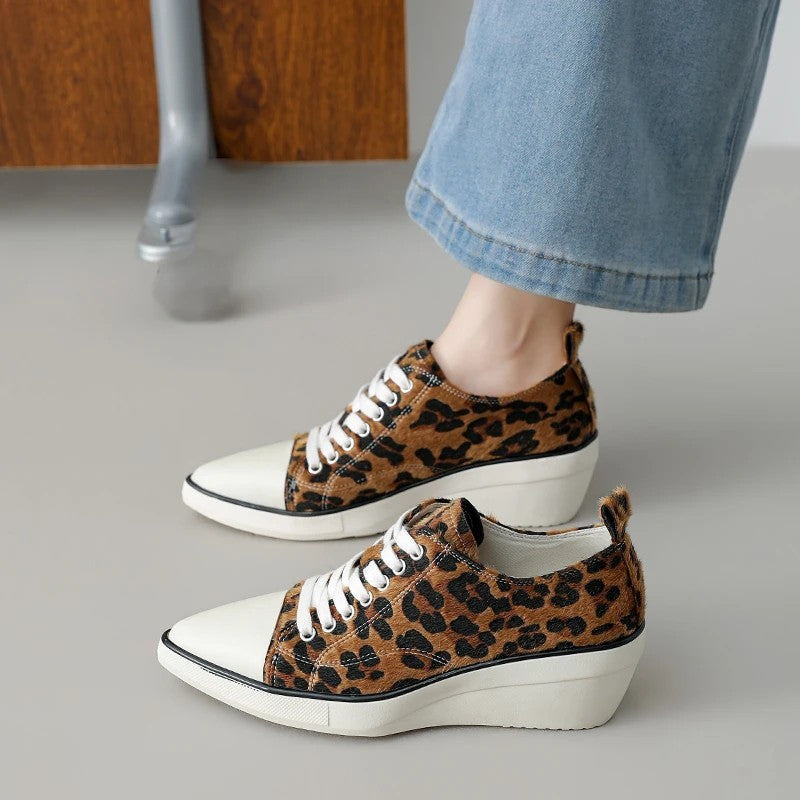 Prowl Leopard Wedge Sneakers