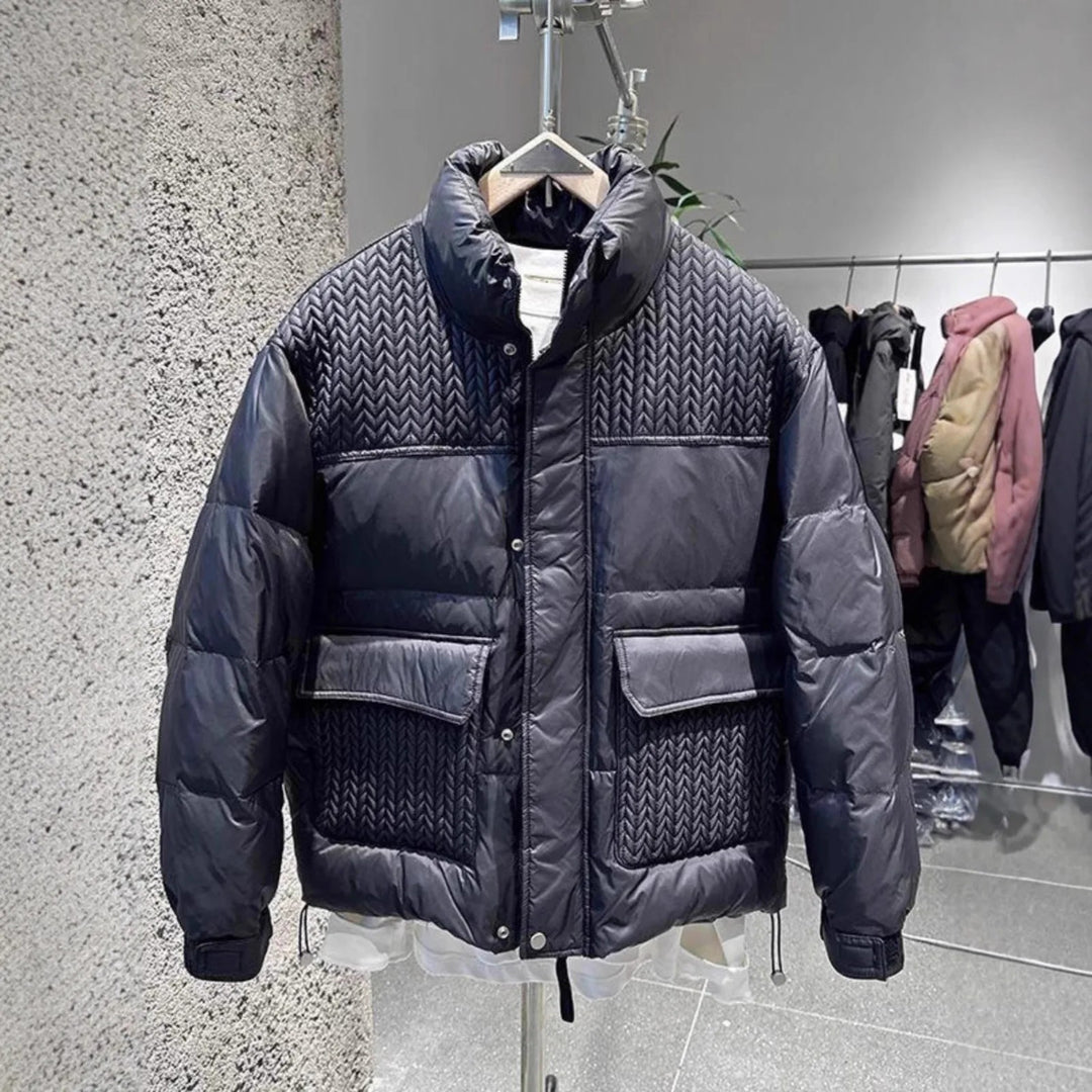 Chevron Yoke Puffer Jacket