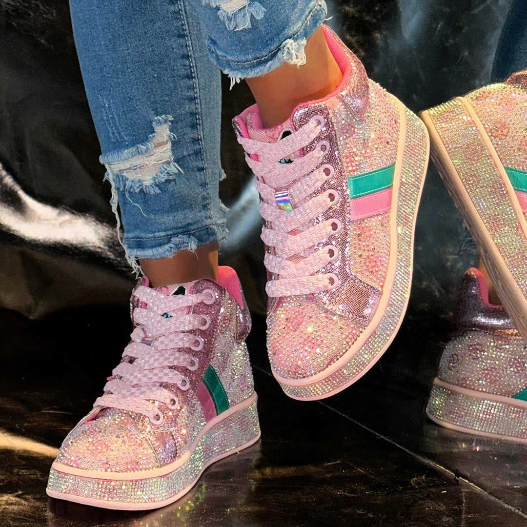 Confetti Rhinestone Sneakers