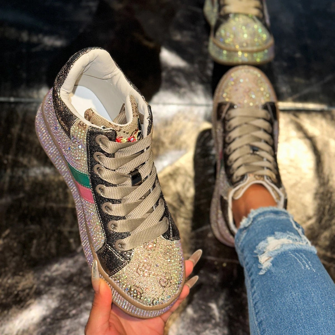 Confetti Rhinestone Sneakers