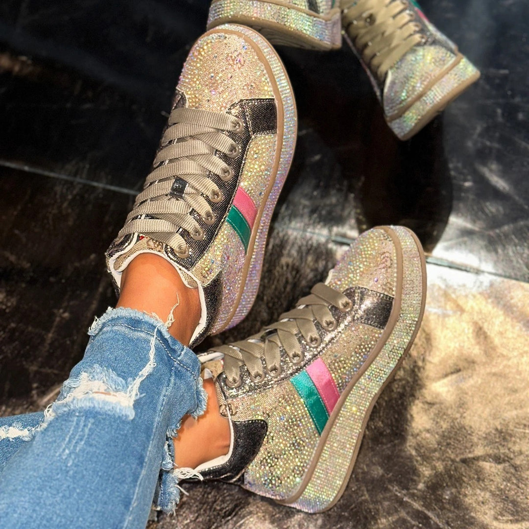 Confetti Rhinestone Sneakers