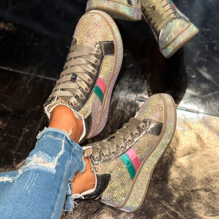 Confetti Rhinestone Sneakers