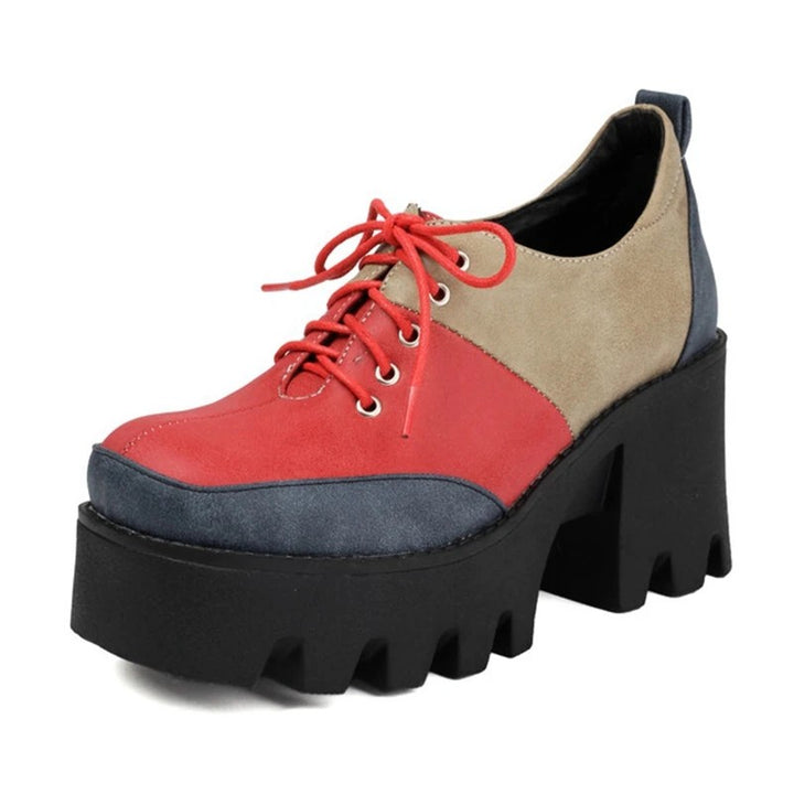 Lugsole Lace-Up Platforms