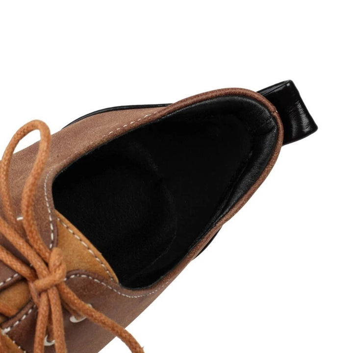 Lugsole Lace-Up Platforms
