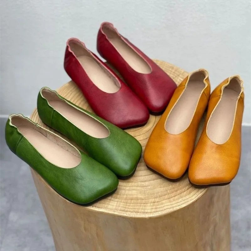 Mireya Square-Toe Flats