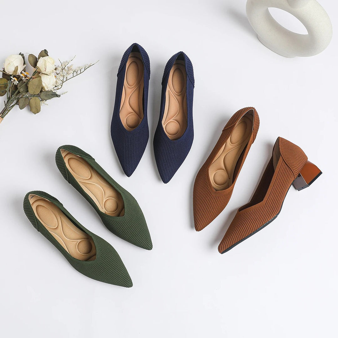 Rialto Ribbed Knit Pumps
