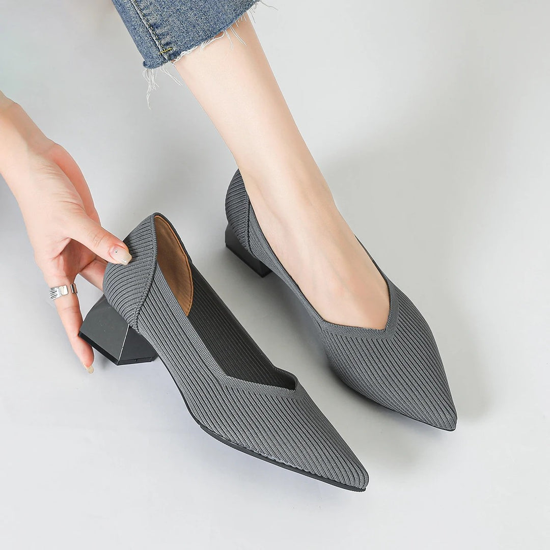 Rialto Ribbed Knit Pumps