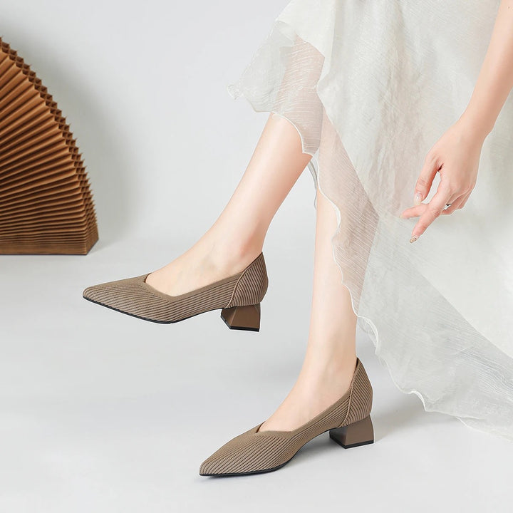 Rialto Ribbed Knit Pumps