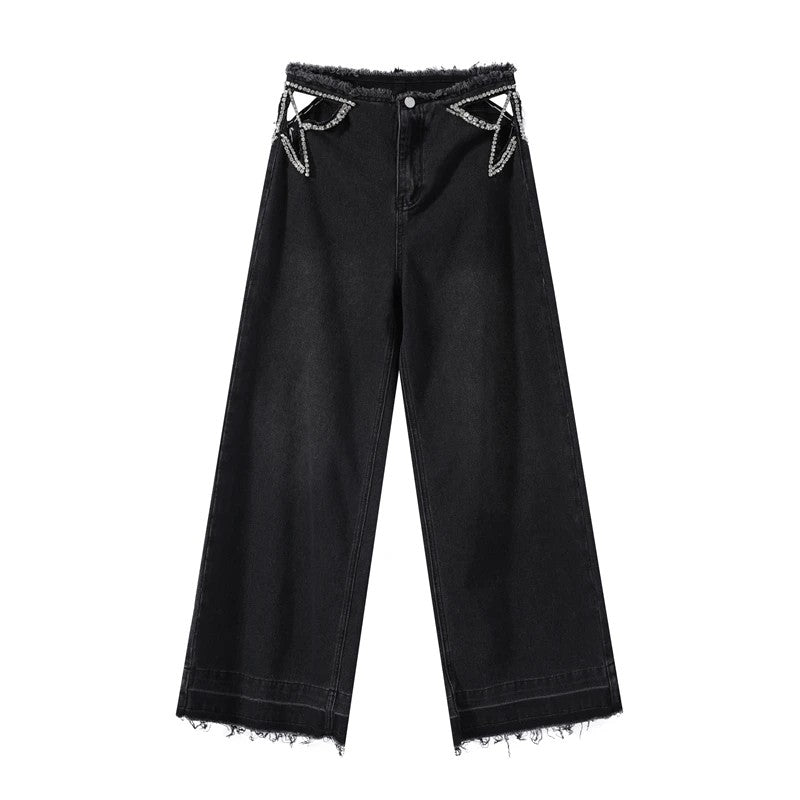 Astra Cutout Wide-Leg Jeans